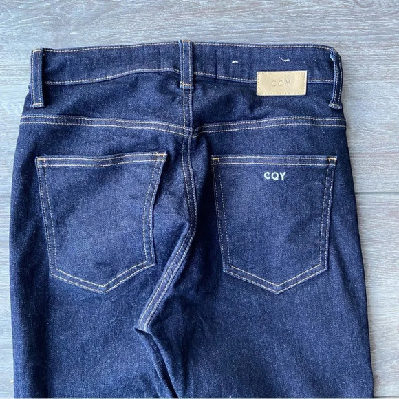 CQY High Rise Skinny PALME CLARITY Dark  Indigo Jeans - Picture 15 of 16